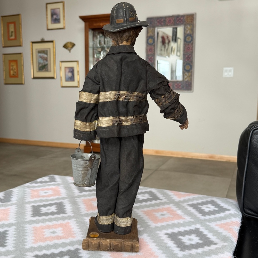 Vintage Firefighter Figurine 18” tall - Picture 5 of 11